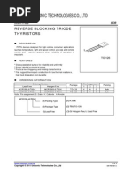 Unisonic Technologies Co., LTD: Reverse Blocking Triode Thyristors