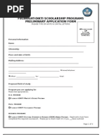 Application Form Dikti Fulbright