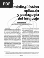 Semiolinguistica Aplicada A La Enseñanza Del Lenguaje - Alfonso Cardenas