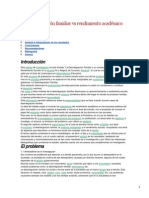 La Desintegración Familiar Vs Rendimiento Académico