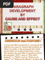 Paragraph Development by Cause and Effect