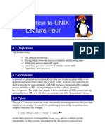 Introduction To UNIX: Lecture Four: 4.1 Objectives