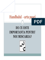 Handbal Sistematizare Joc PDF