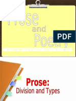 Prose and Poetry