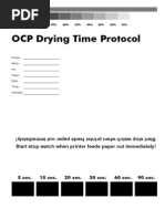 OCP Drying Time Protocol