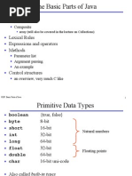 The Basic Parts of Java: Data Types