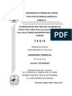 Tesis: Ingeniero Forestal