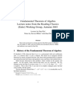 Fundamental Theorem of Algebra - Lecture by Dan File