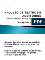 Projeto de Teatros e Auditórios