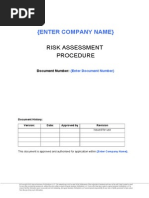 Risk Assessment Procedure