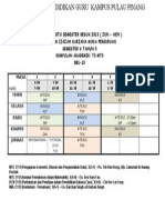 Timetable 2013 (Sem 6)