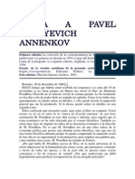 Carta A Pavel Vasilyevich Annenkov