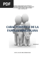 Caracteristica de La Familia Venezolana