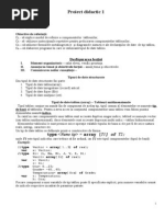 Proiect Didactic 1 - clXII