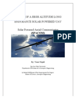 Design of A High Altitude Long Endurance Solar Powered UAV