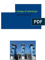 Gas Storage in Aquifers and Salt Caverns