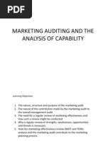 Marketing Audit Report Sample