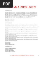 4-Mrcog Part-1 Past Papers Recall 2009-2010