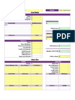 Cashflow 101 Worksheet