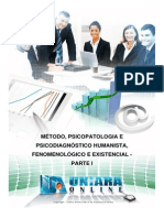 Percursores Da Psicoterapia e Da Aplicacao Do Metodo Clinico Na Abordagem Humanista Fenomenologico e Existencial