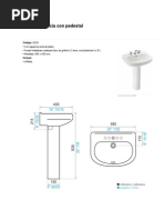 Lavabo Venecia Con Pedestal