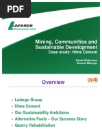 Mining, Communities and Sustainable Development - Case Study Hima Cement