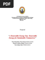 Renewable Energy, The Proposal