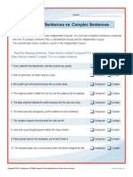 Complex and Compound Sentence