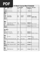 Piranha 2013-14 Short Course Meet Schedule: RAYS-Atlanta USA 13/overs Updated 14/oct