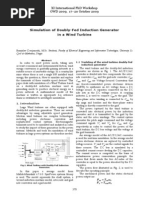 Simulation of Doubly-Fed Induction Generator in A Wind Turbine