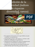 Medición de La Diversidad (Índices de Riquezas