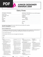 JDA Entry Form