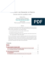 Probability and Geometry On Groups Lecture Notes For A Graduate Course