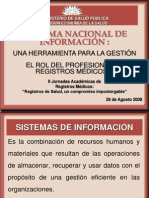 Sinadi Jornadas Registros Médicos