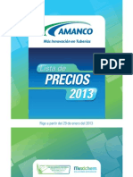 Lista de Precios Amanco Enero 2013 PDF