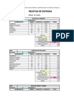 Recetas Estandares