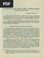 Láscaris. Constantino - La Estancia de Levy Bruhl (1928) y Charles Blondel (1929) en Costa Rica PDF