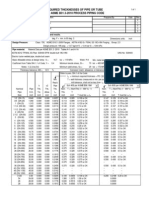 Required Thicknesses of Pipe or Tube Per Asme B31.3-2010 Process Piping Code