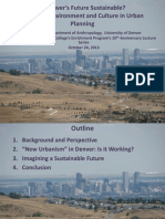 Is Denver's Future Sustainable? Balancing Environment and Culture in Urban Planning