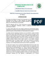 Reporte de Brazon Robotico Cosimir. Marcelino Alexis de Los Santos Cupil. 5to AP.