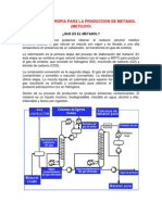 Tecnologia Propia para La Produccion de Metanol Nora