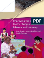 Improving The Quality of Mother Tongue Based Literacy and Learning Case Studies From Asia Africa and South America PDF