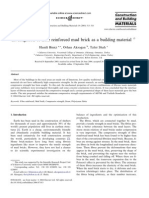 B.hanifi - Investigation of Fibre Reinforced Mudbrick As Building Material