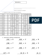 Divisiones y Multiplicaciones