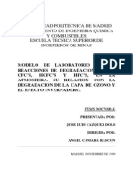 Reacciones de Degradacion de La Capa de Ozono