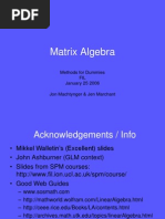 Linear Algebra & Matrices