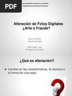 Alteración de Fotos Digitales ¿Arte o Fraude?