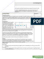 Tables of Functions Lesson Plan