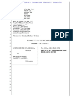 Rick Renzi Sentencing Memorandum