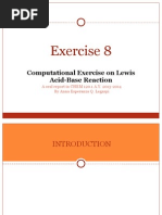 Computational Exercise On Lewis Acid Base Reactions